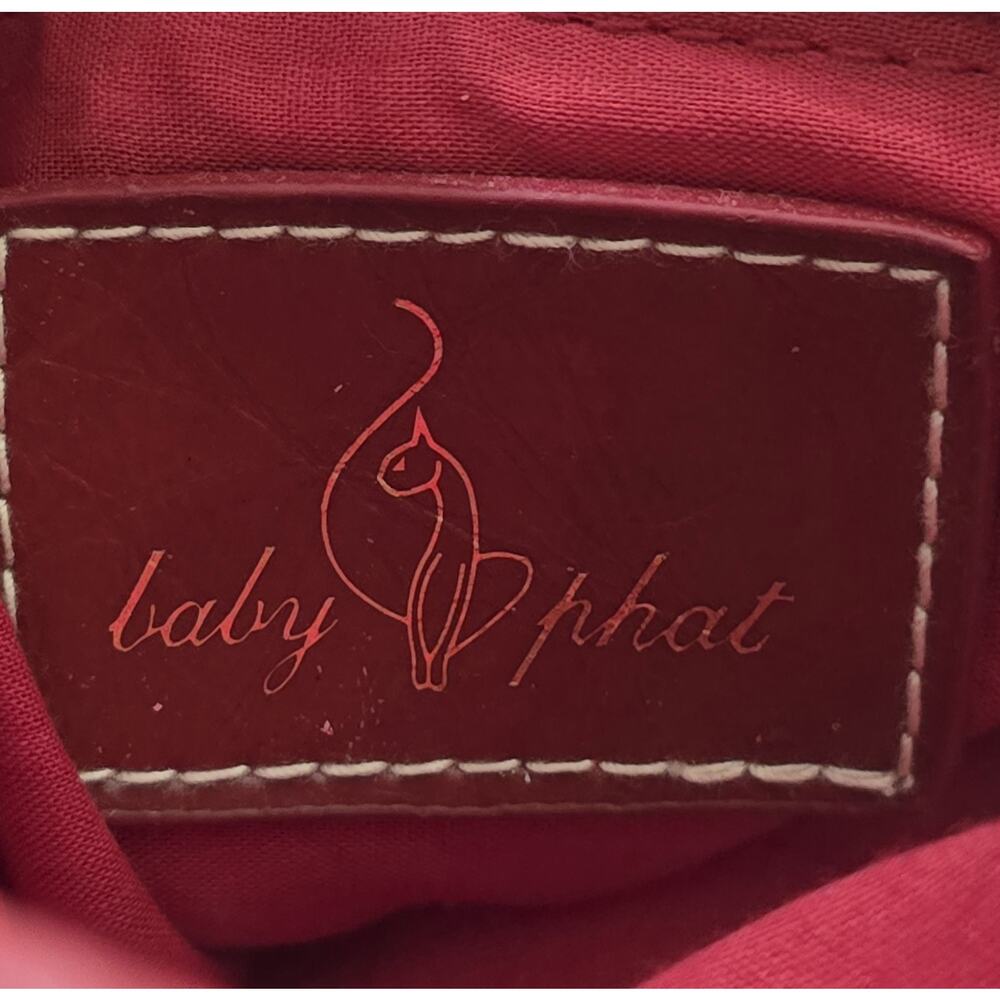 Vintage Baby Phat Red Mini Faux Leather Crossbody Purse Y2K Bag - Picture 6 of 11